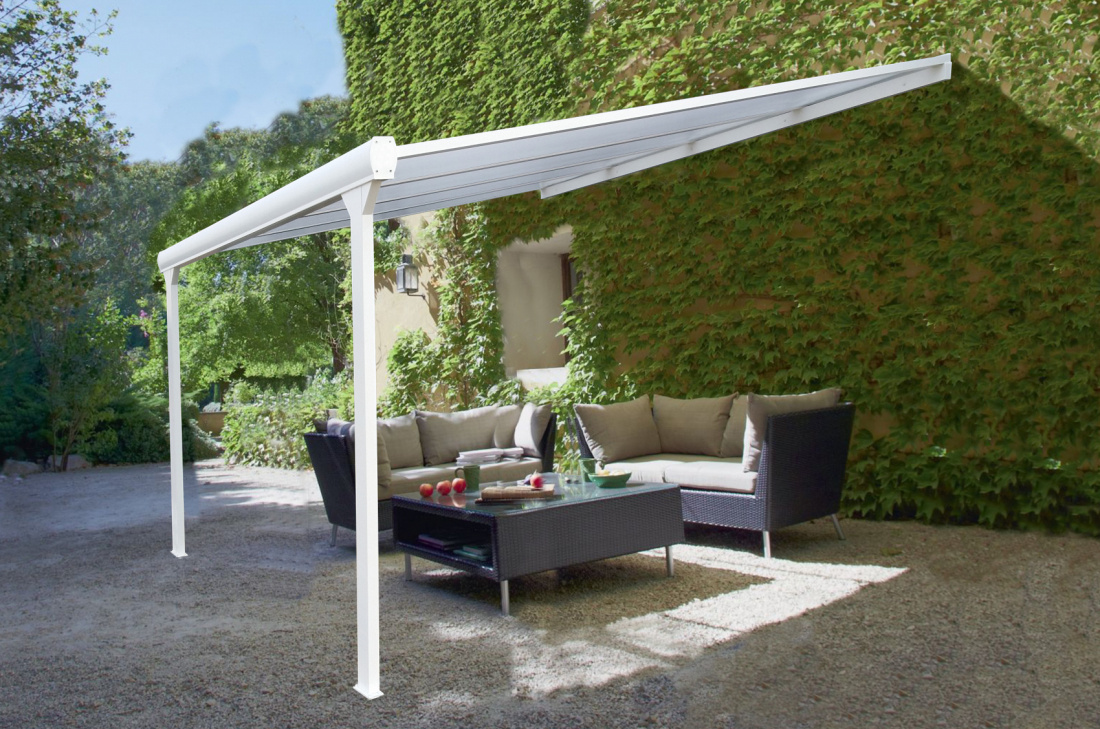 Pergola adossée en aluminium pour profiter de l'extérieur en toute sérénité