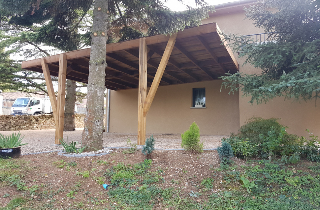 Carport en bois